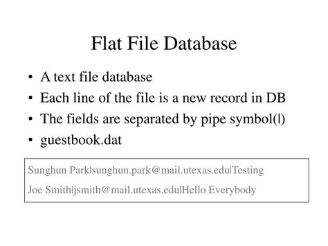 Image result for Perl Flat File Database for HTML Links