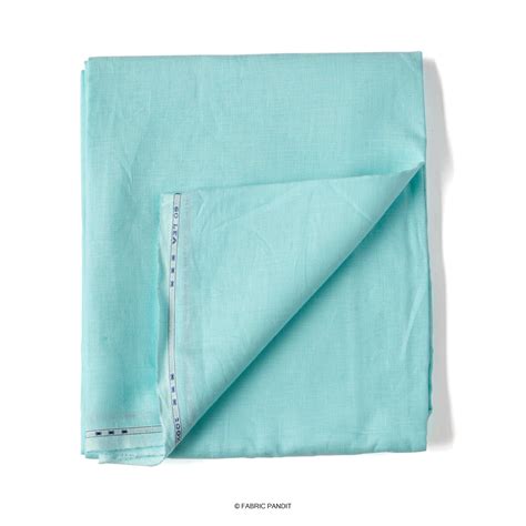 Pale Turquoise Plain Premium 60 Lea Pure Linen Fabric (Width 58 inch ...