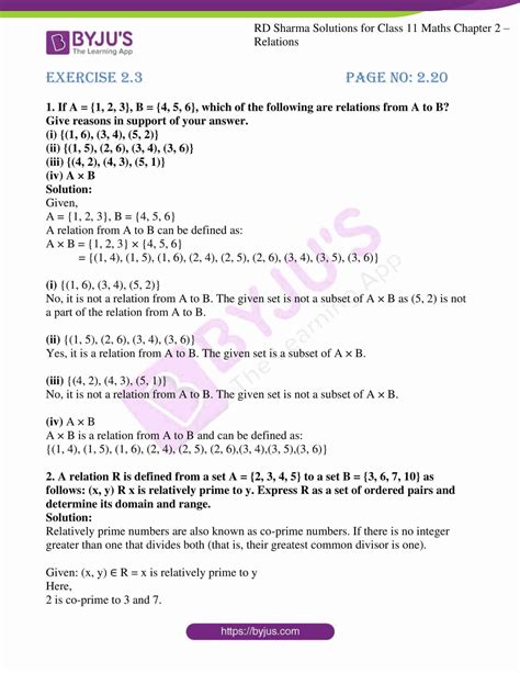 Image result for Chapter 2 Maths Exercise 2.3 Introduction Class 11
