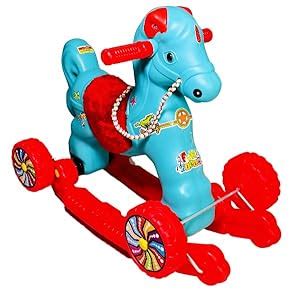 Evoshine Kids Chetak Horse Toy Rider - 2 in 1 Rocker & Ride-On ...