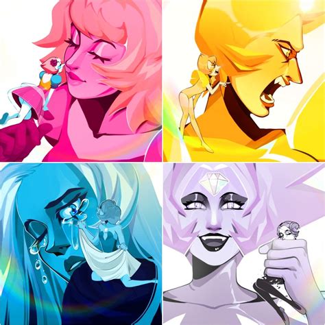 Diamonds and their pearl | Steven universe anime, Steven universe ...