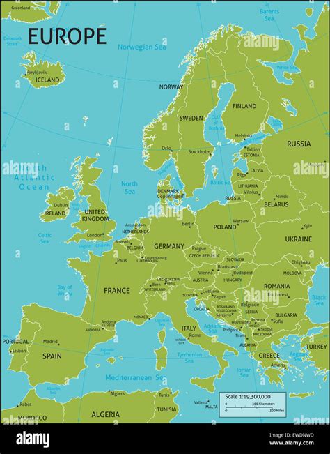 Europe Map with Names 的图像结果