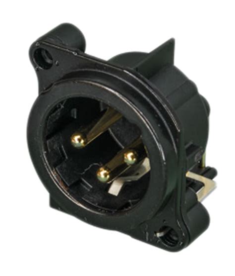 RSNC3MBH-B Neutrik | Neutrik PCB Mount XLR Connectors, Male,