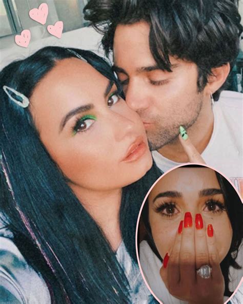 Demi Lovato & BF Max Ehrich Are ENGAGED! See The HUGE Rock! - Perez Hilton