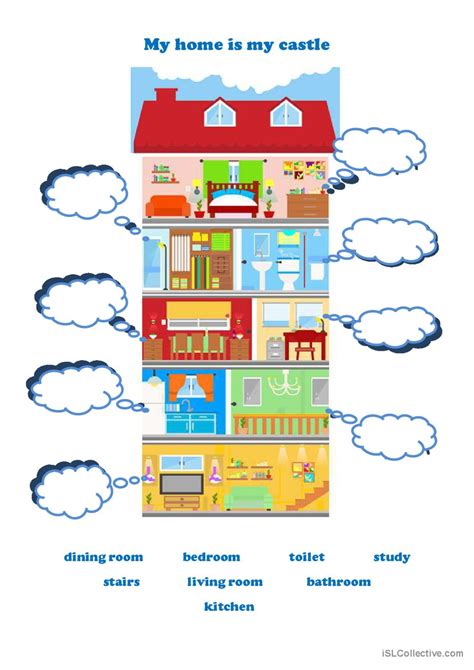 My home is my castle: English ESL worksheets pdf & doc