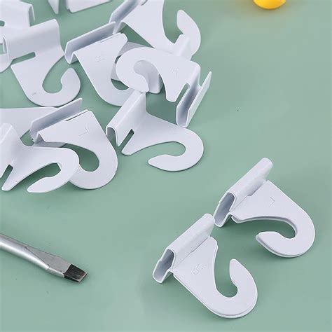 Buy Gansita 8 Pair Drop Ceiling Hooks for Hanging ,White Heavy Duty ...