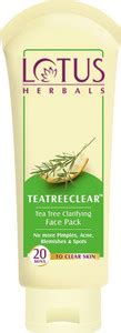 LOTUS HERBALS Herbals TEATREECLEAR Tea Tree Clarifying Face Pack ...