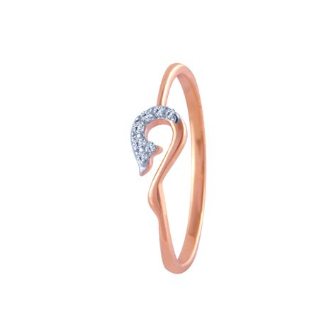 14k (585) Rose Gold And Diamond Ring For Women – P.C. Chandra Jewellers