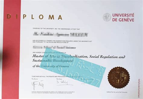 瑞士留学挂科购买文凭篇：日内瓦大学毕业证样图