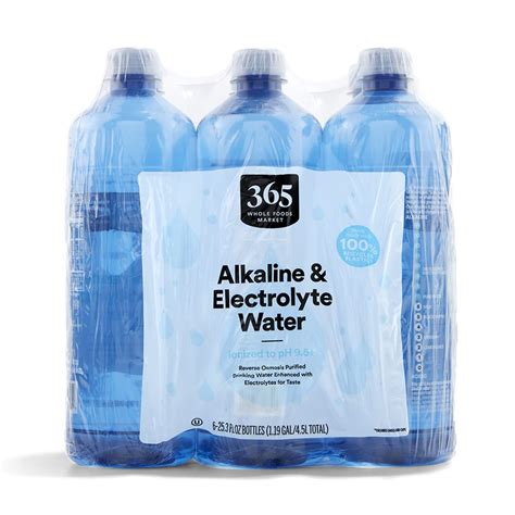 365 By Whole Foods Marketalkaline And Electrolyte Water Bottles 25 ...