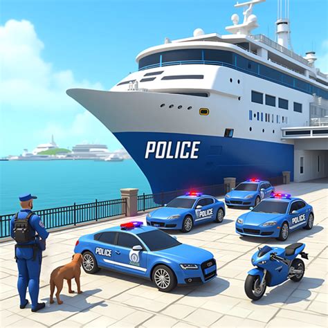 US Police Cruise Ship Cargo Transport Truck Driving Games: Offroad ...