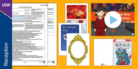 EYFS Chinese New Year and Special Celebrations Adult Input Plan
