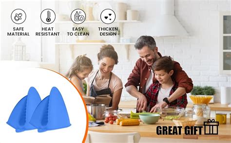 RKPM HOMES Set of 2 Silicone Pinch Grip Mitten Oven Mitt Gripper Grip ...