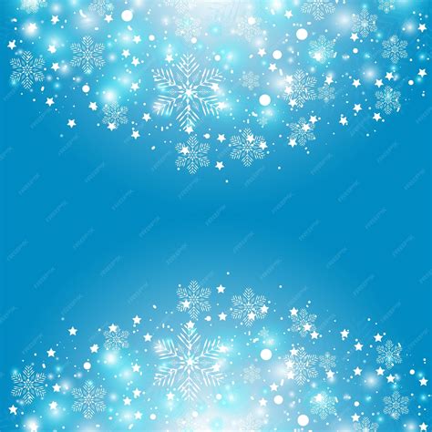 Premium Vector | Winter background template with snow