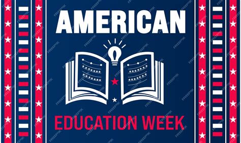 November is American Education Week background template Holiday concept ...