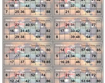 Buy New Year Theme Tambola Tickets 400 Tickets Set 12 Tickets per Page ...