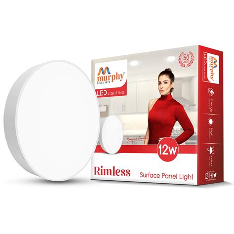 Murphy 12W Rimless Round LED Surface Panel Light – Murphy Lightings