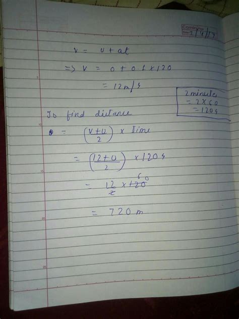A bus starting from rest moves with a uniform acceleration of 0.1 m s-2 ...