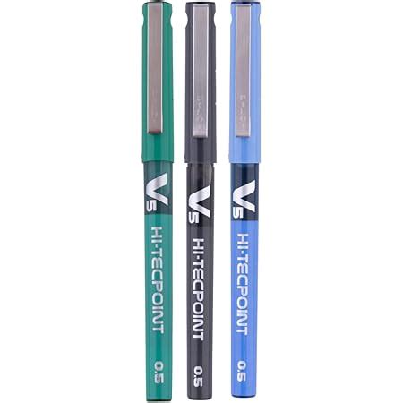 Pilot V5 Liquid Ink Roller Ball Pen -Blue(Pack of 3), (9000014710 ...