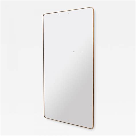 Large Italian Mid-Century Floor Mirror