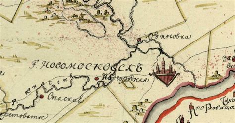План Новомосковского и Павлоградского уездов 1784 года - Старые карты ...
