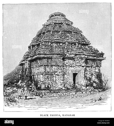 INDIA: KONARK SUN TEMPLE. /nThe Konark Sun Temple, also known as the Black Pagoda, built by the ... - founder of ganga dynasty in odisha