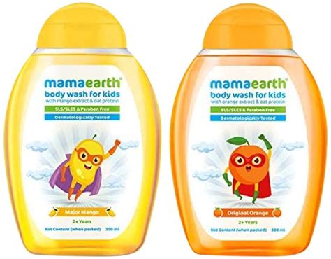 Buy Mamaearth Original Orange Body Wash For Kids with Orange & Oat ...