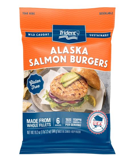 Alaska Salmon Burgers 3 lb | Products | Trident Seafoods