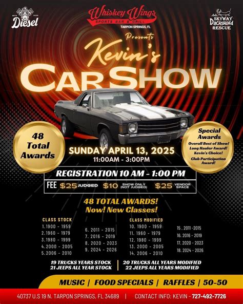 ? 48 Trophies. 1 Epic Sunday. Kevin’s Car Show is BACK! ?, Whiskey ...