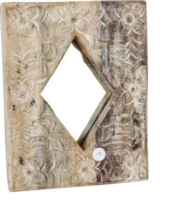 Spice Box Handmade Vintage Style Indian Temple Mirror Small Wall Decor ...