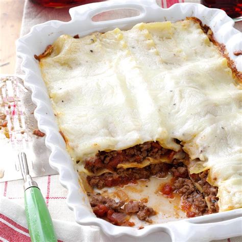 Lasagna with White Sauce Recipe   Taste of Home