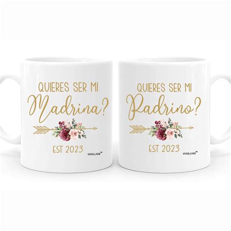 Buy Vivulla68 Quieres Ser Mis Padrinos De Bautizo, Bautizo Recuerdos ...