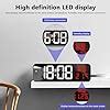 Buy Suicune Digital Alarm Clock Mirror Digital Wall Clock Large Display ...