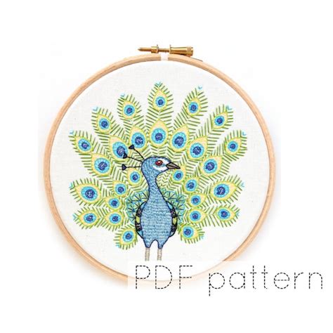 Image result for Simple Peacock Embroidery Patterns