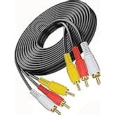 Storin 3 RCA Male-Male Composite Audio Video AV Cable for LCD LED DTH ...