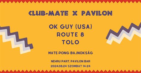 Club-Mate x Pavilon w/ OK Guy (USA), Tolo, Route 8, PaviloN, Budapest ...