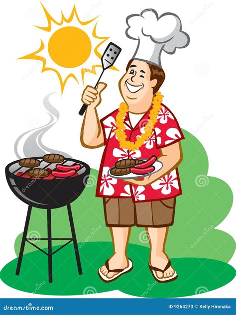 Dad s Barbecue (BBQ) stock vector. Illustration of shorts - 9264273