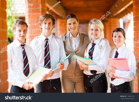 High School Teacher Students Portrait Stock Photo 115841719 | Shutterstock