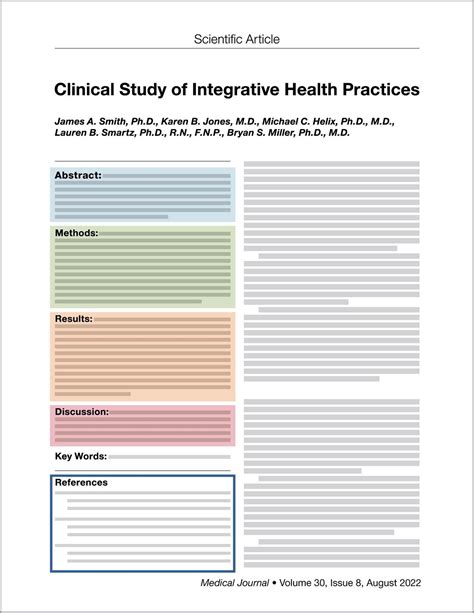 Image result for Scientific Journal Example