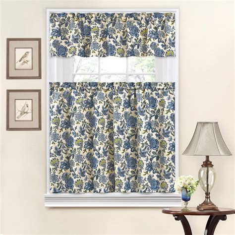 Buy Traditions By Waverly Navarra Floral Kitchen Curtain And Valance ...