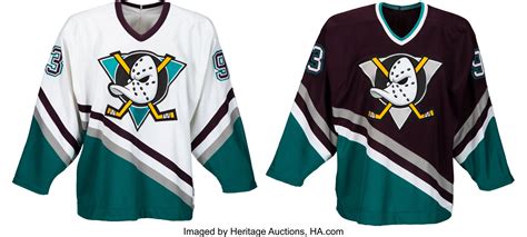 1993 Anaheim Mighty Ducks Prototype Jerseys & Original Development ...