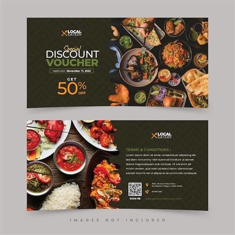 Gift voucher template design premium vector | Premium Vector