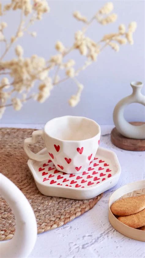 Red Hearts Breakfast Set – Craftribal