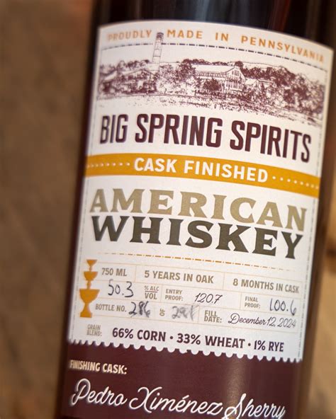 Big Spring Spirits / Sherry Cask Finished American WhiskeySeptember 9 ...