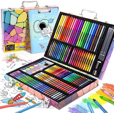 Amazon.com: Crayola Inspiration Art Case Coloring Set - Tie-Dye (140ct ...