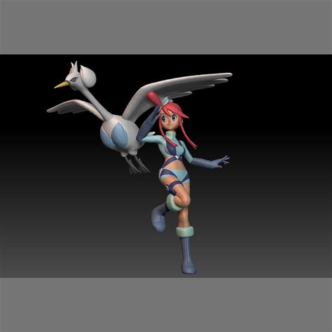 🐉 Pokemon Unova Gym Leader Skyla・Archivo STL para ・Cults