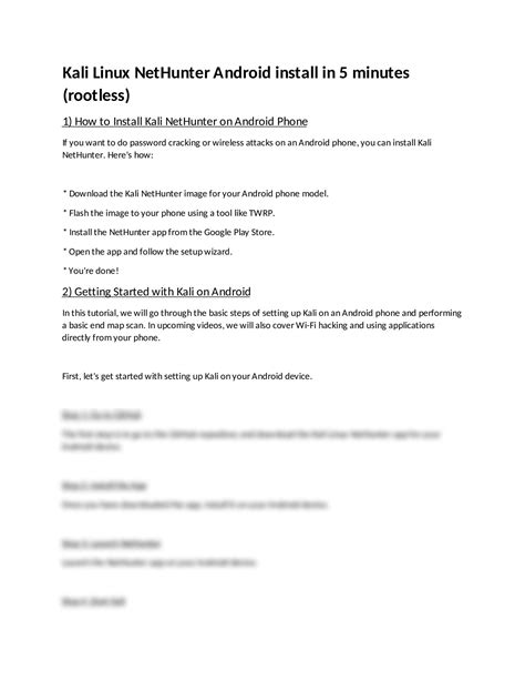 Image result for Kali NetHunter Tutorial