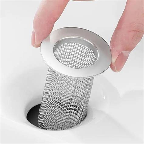 Bathroom Sink Drain Strainer Stainless Steel Floor Drain Filter Mesh ...