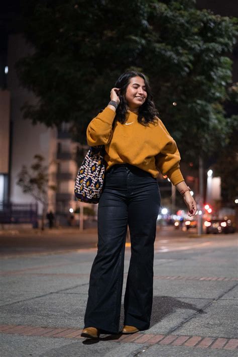 3 Ways To Wear Black Wide-Leg Jeans At Night