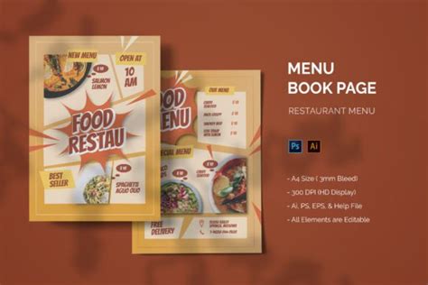 Image result for Front Page Menu Book